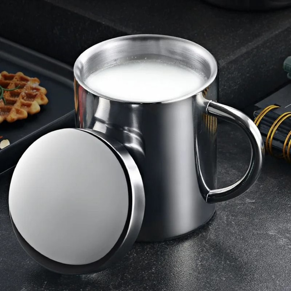 Stainless Steel DoubleLayer Insulated Coffee Mug 5