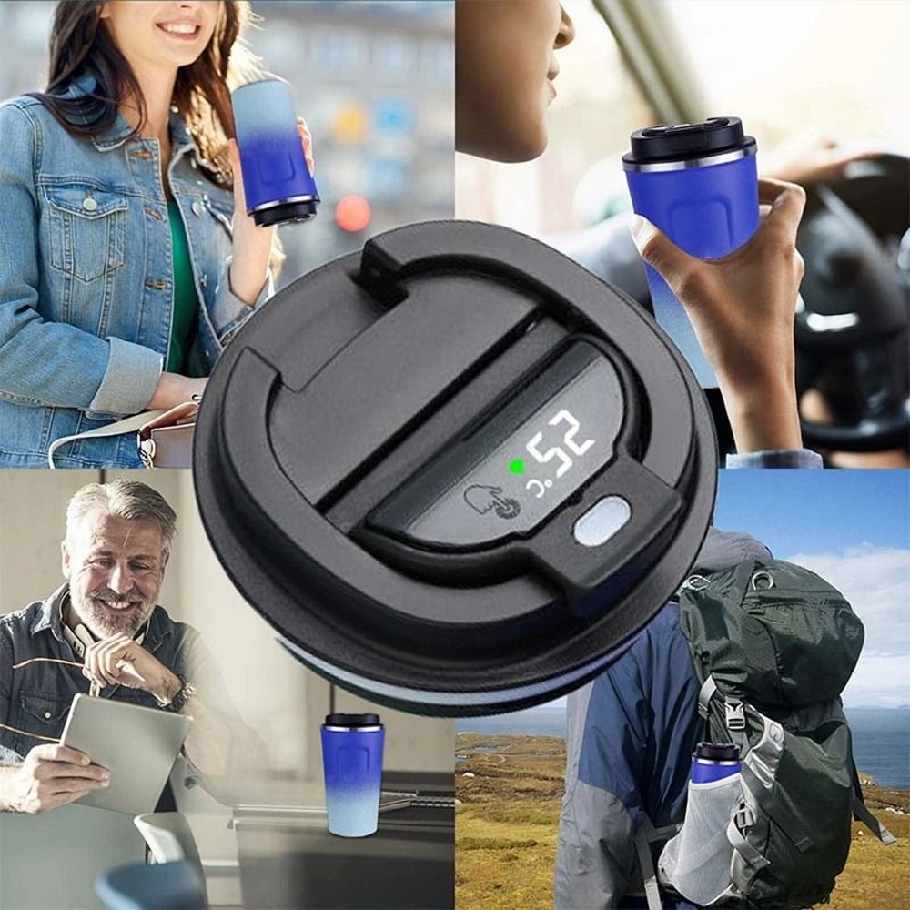 Smart Stainless Steel Tumbler With Temperature Display 1