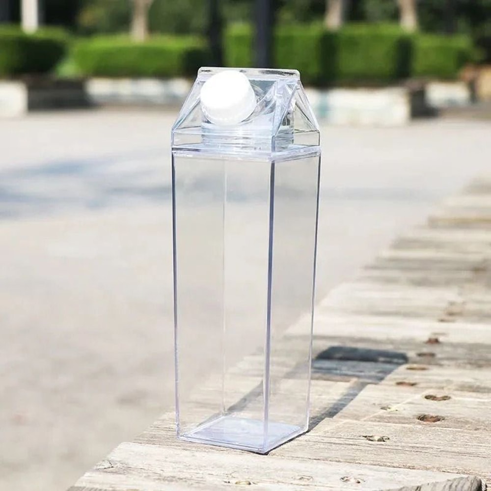 1000ml Portable Square MilkStyle Water Bottle 4