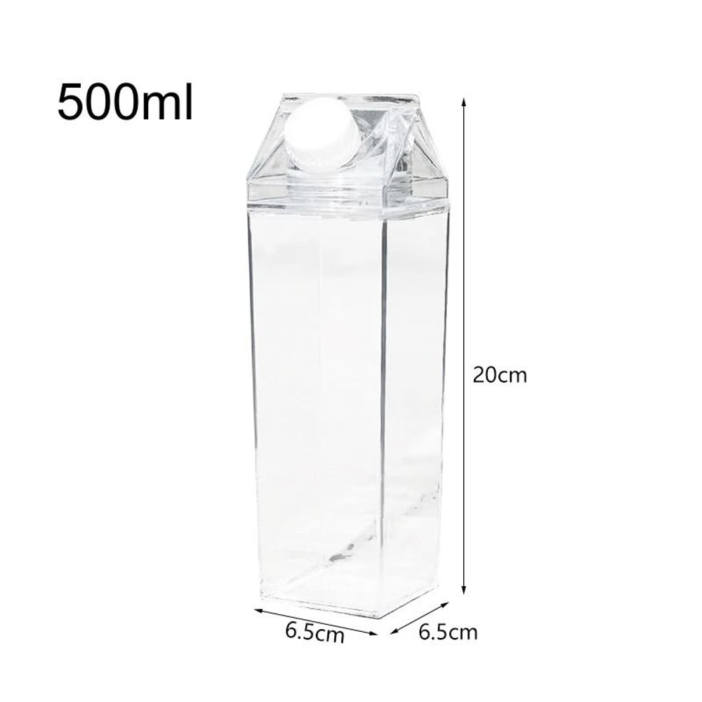 1000ml Portable Square MilkStyle Water Bottle 6