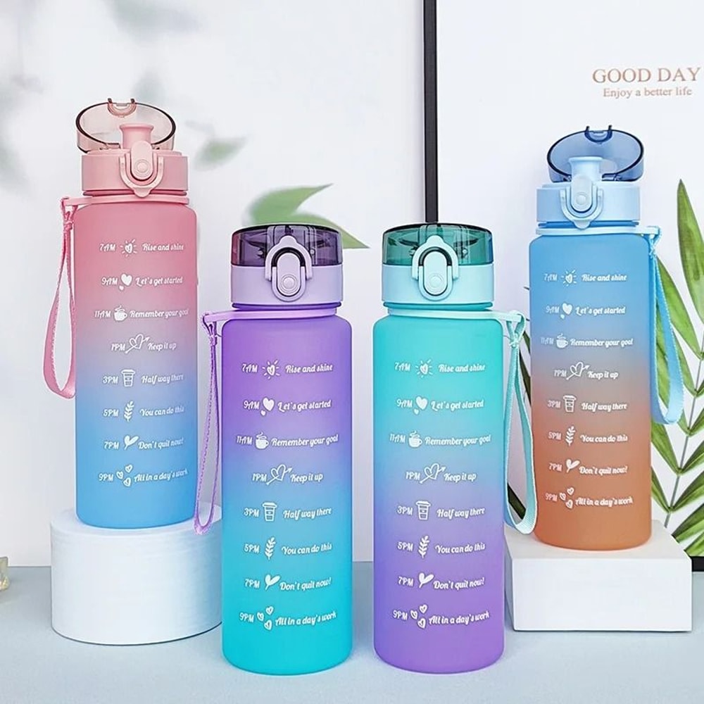 900ML HighPerformance Gradient Sports Water Bottle 0