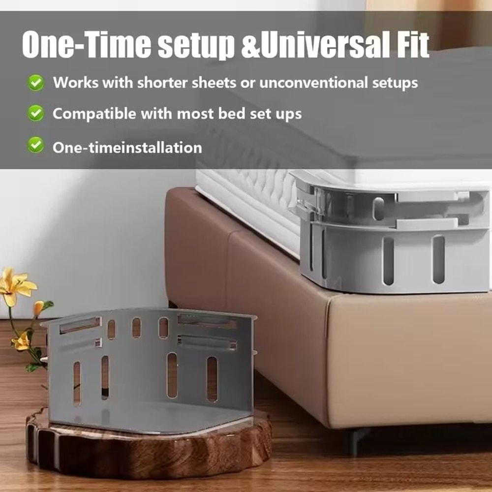 4Piece Invisible Bed Sheet Holder Fastener Set 2