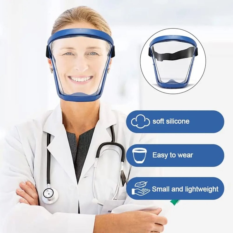 FULIER Transparent AntiFog Full Face Shield 1