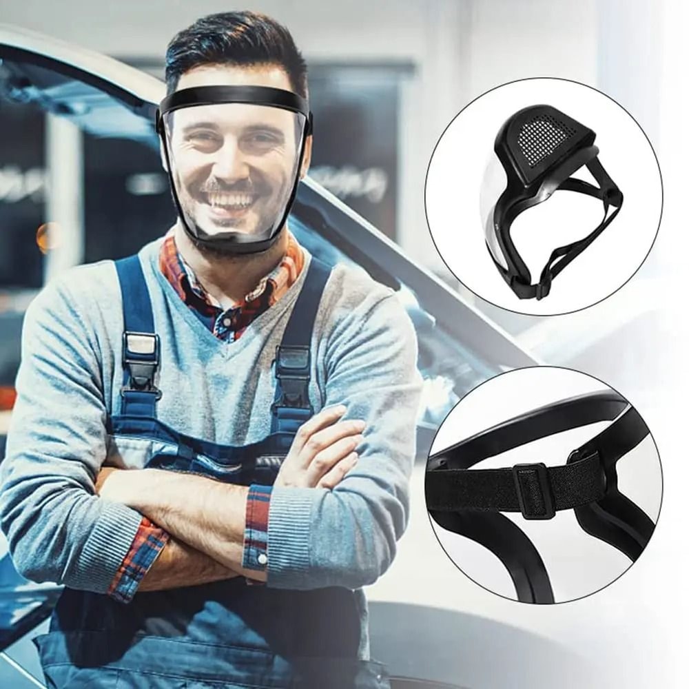 FULIER Transparent AntiFog Full Face Shield 2