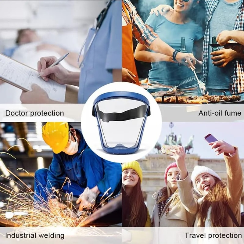 FULIER Transparent AntiFog Full Face Shield 4