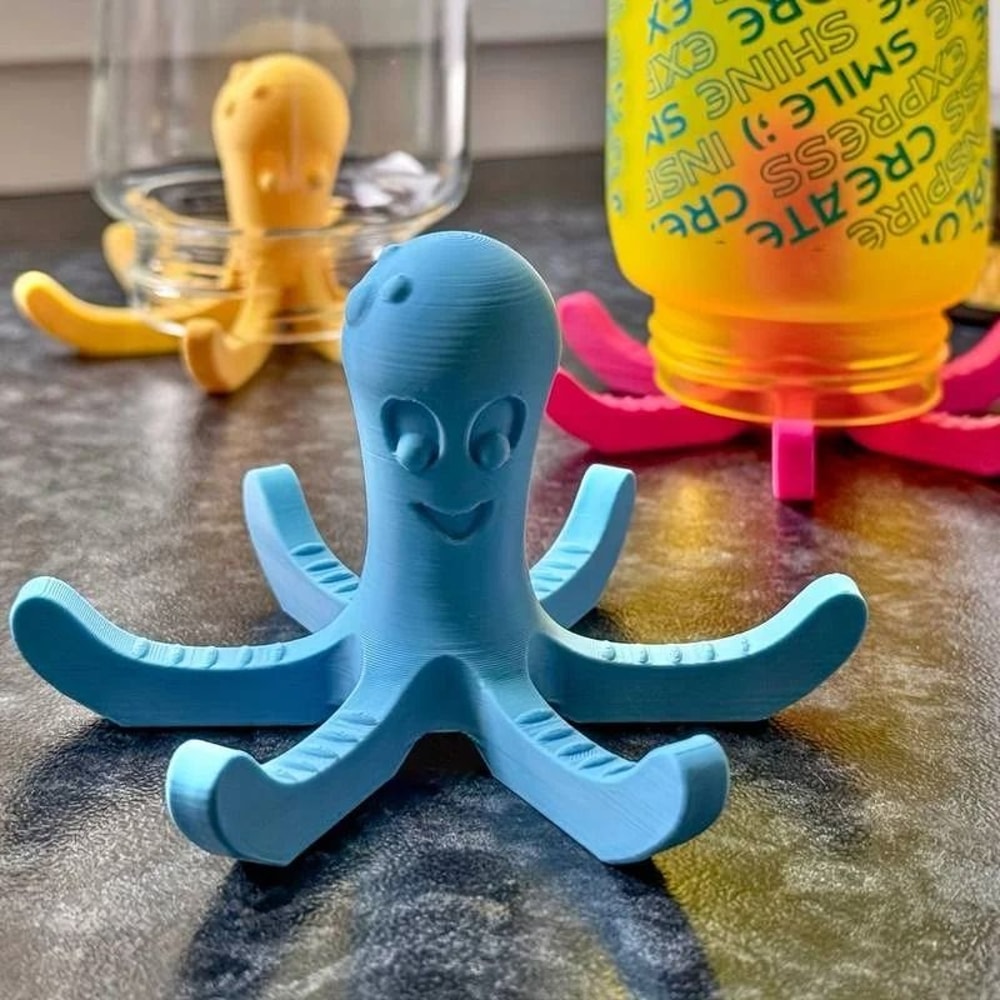 OctopusShaped Water Bottle Drying Rack 2