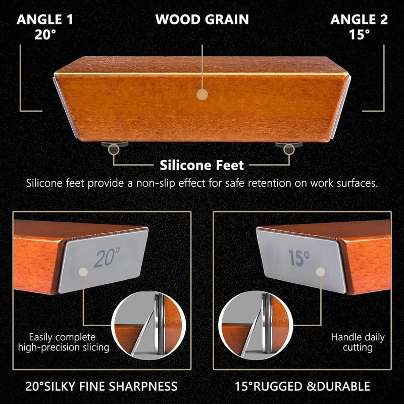 Rolling Knife Sharpener Kit With Magnetic Angle Base 2