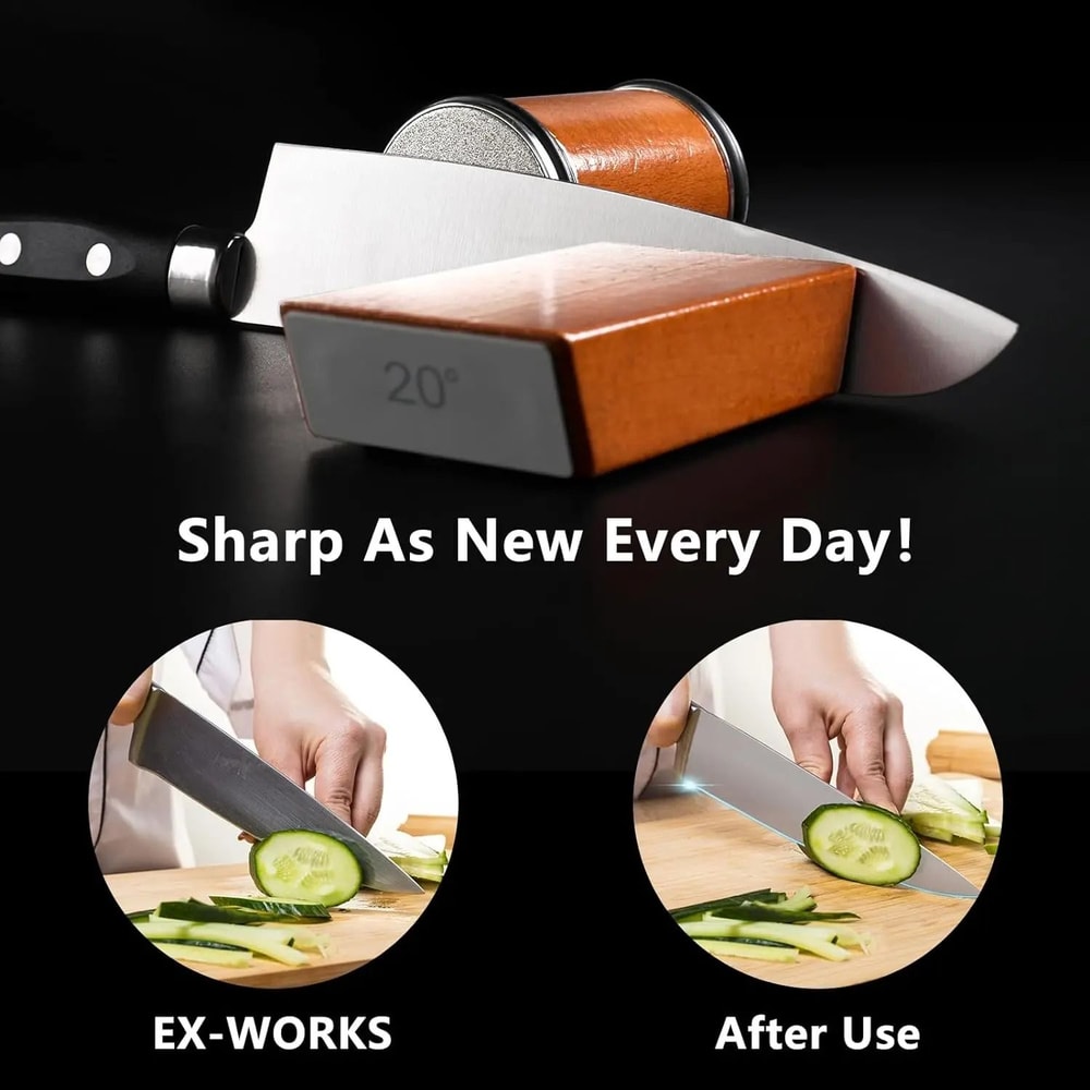 Rolling Knife Sharpener Kit With Magnetic Angle Base 4