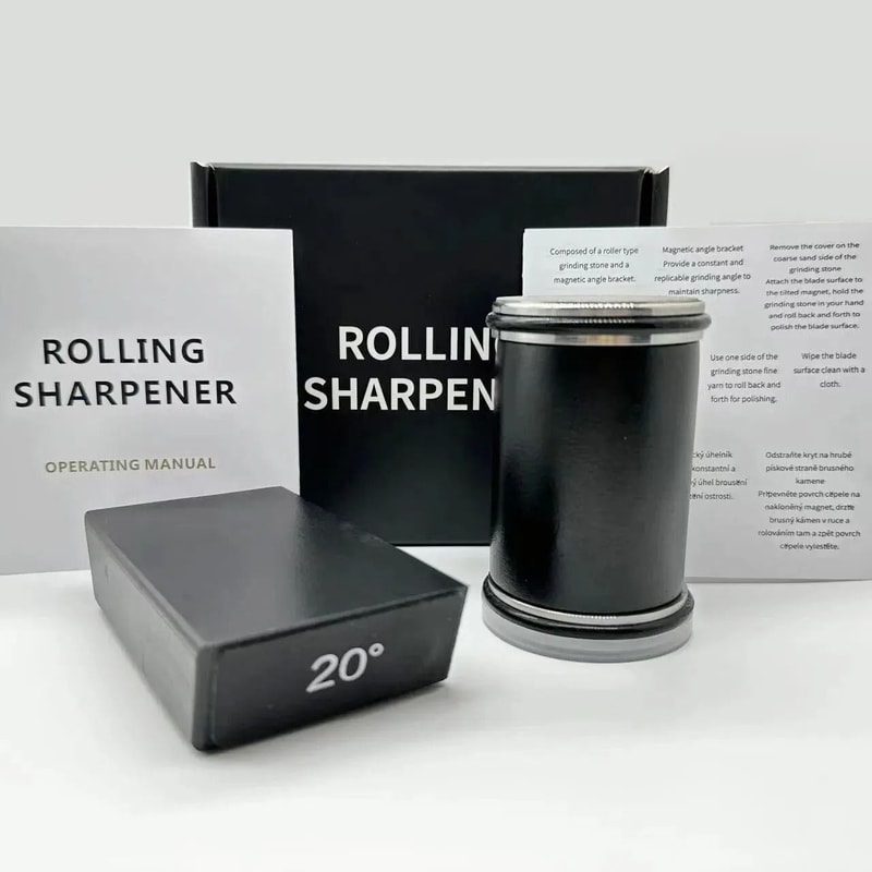 Rolling Knife Sharpener Kit Magnetic 15 And 20 Degree Straight Edge Diamond Sharpener 7