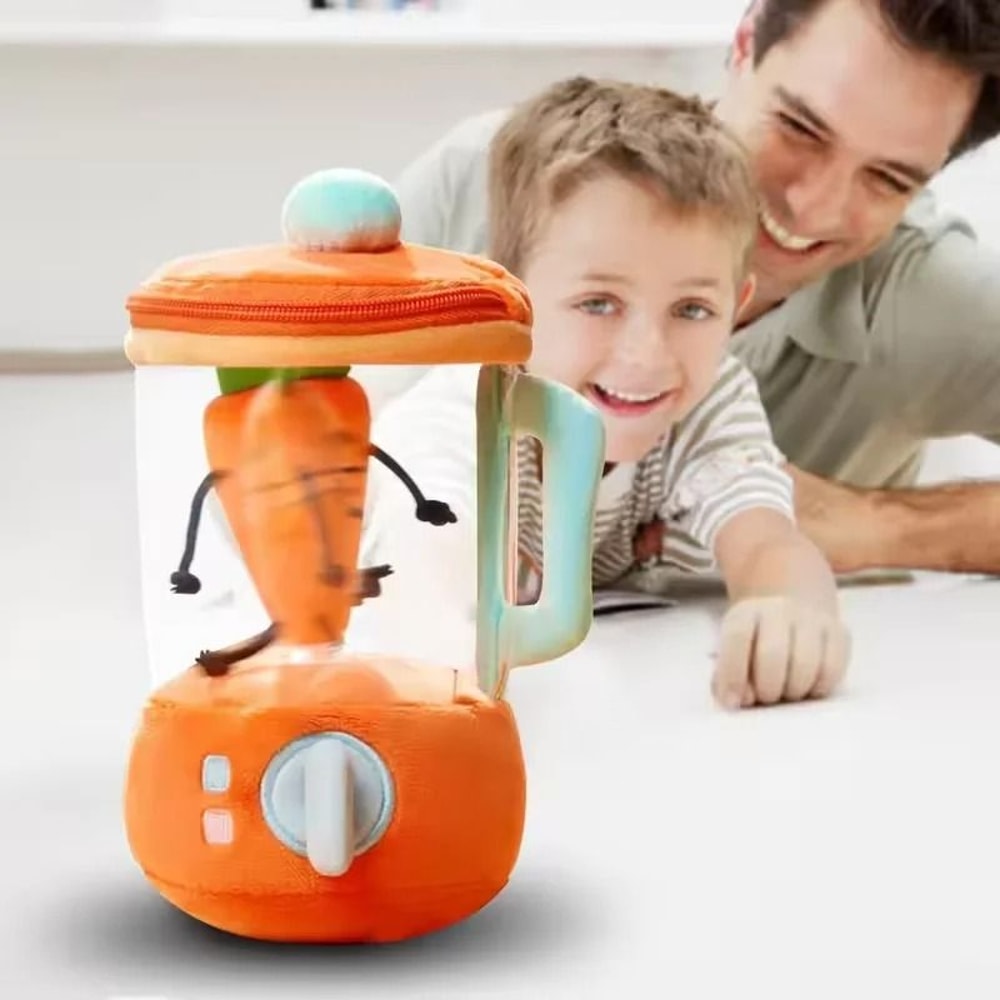 Rotating Drawstring Cartoon Carrot Juicer Plush Doll 3