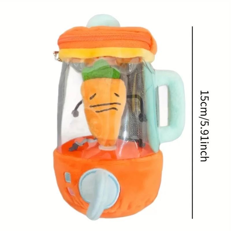 Rotating Drawstring Cartoon Carrot Juicer Plush Doll 5