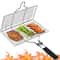 Stainless Steel Folding Grill Basket For Outdoor BBQ 0