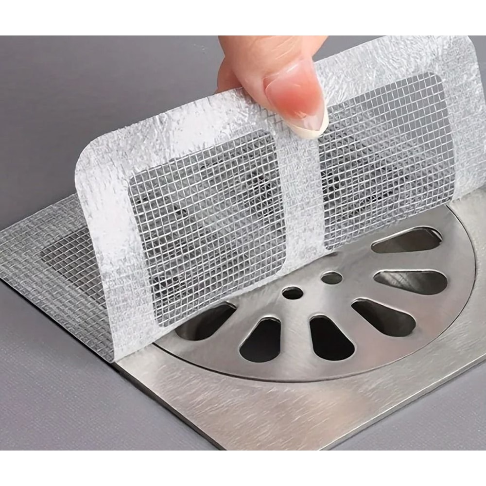 Shower Drain Hair Catcher Mesh Filter Stickers 6