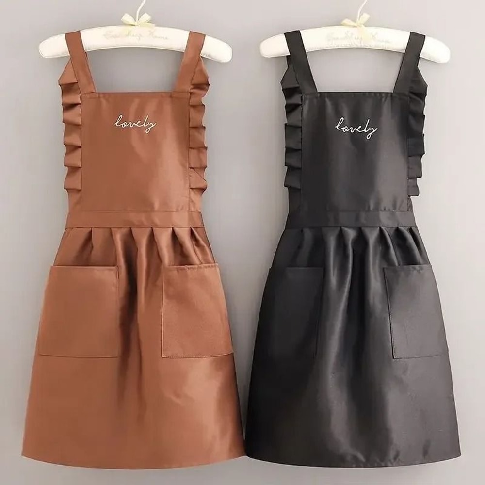 Princess Style Waterproof Professional Work Uniform Apron 0