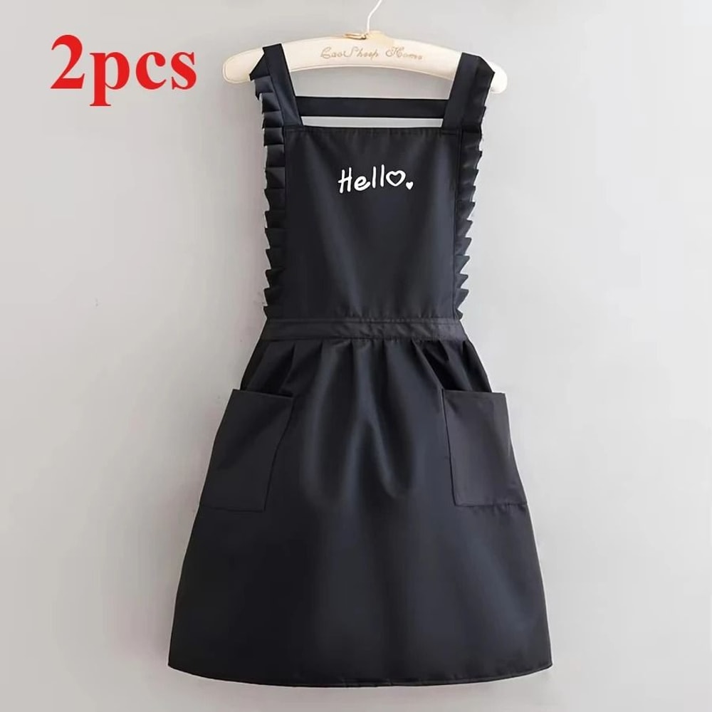 Princess Style Waterproof Professional Work Uniform Apron 8