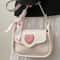 Fashion Retro Love Heart Saddle Shoulder Bag 1
