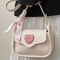 Fashion Retro Love Heart Saddle Shoulder Bag 1
