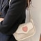 Fashion Retro Love Heart Saddle Shoulder Bag 2