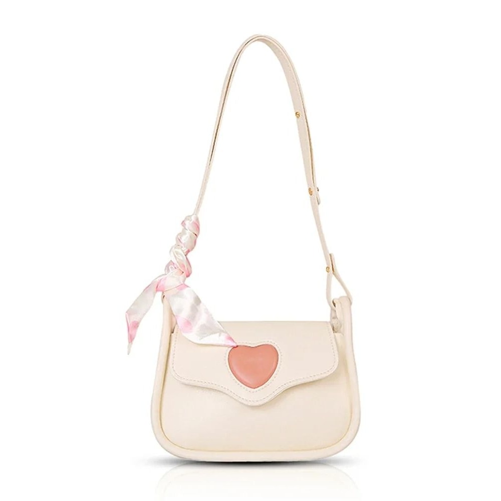 Fashion Retro Love Heart Saddle Shoulder Bag 6