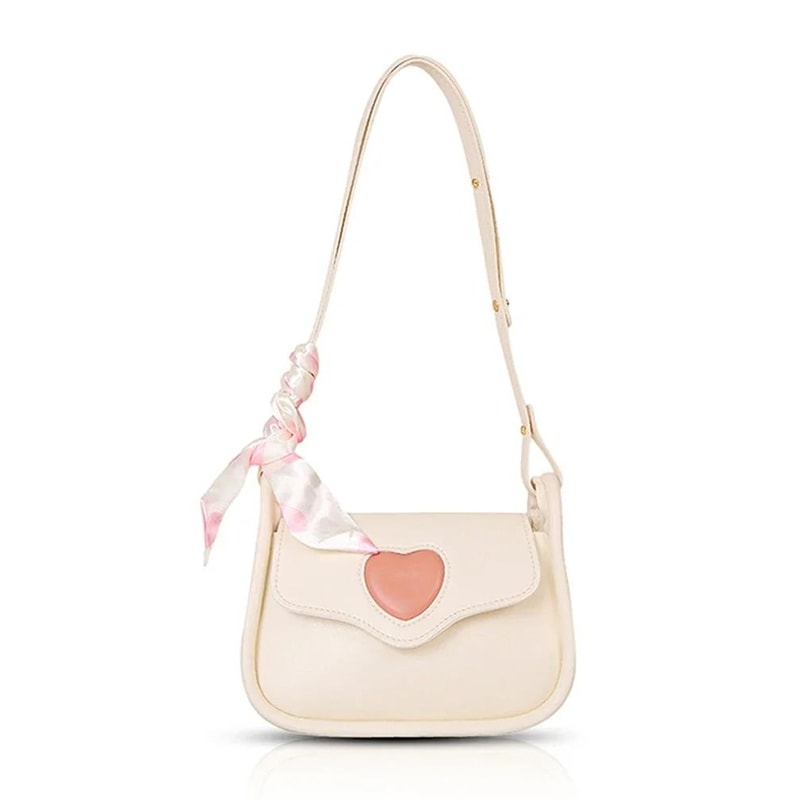 Fashion Retro Love Heart Saddle Shoulder Bag 6