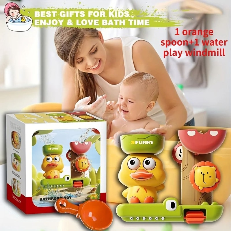 Professional Duckling Water Play Windmill Bath Toy 5