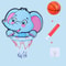 Professional Cartoon Animal Kids Basketball Hoop Kit 5