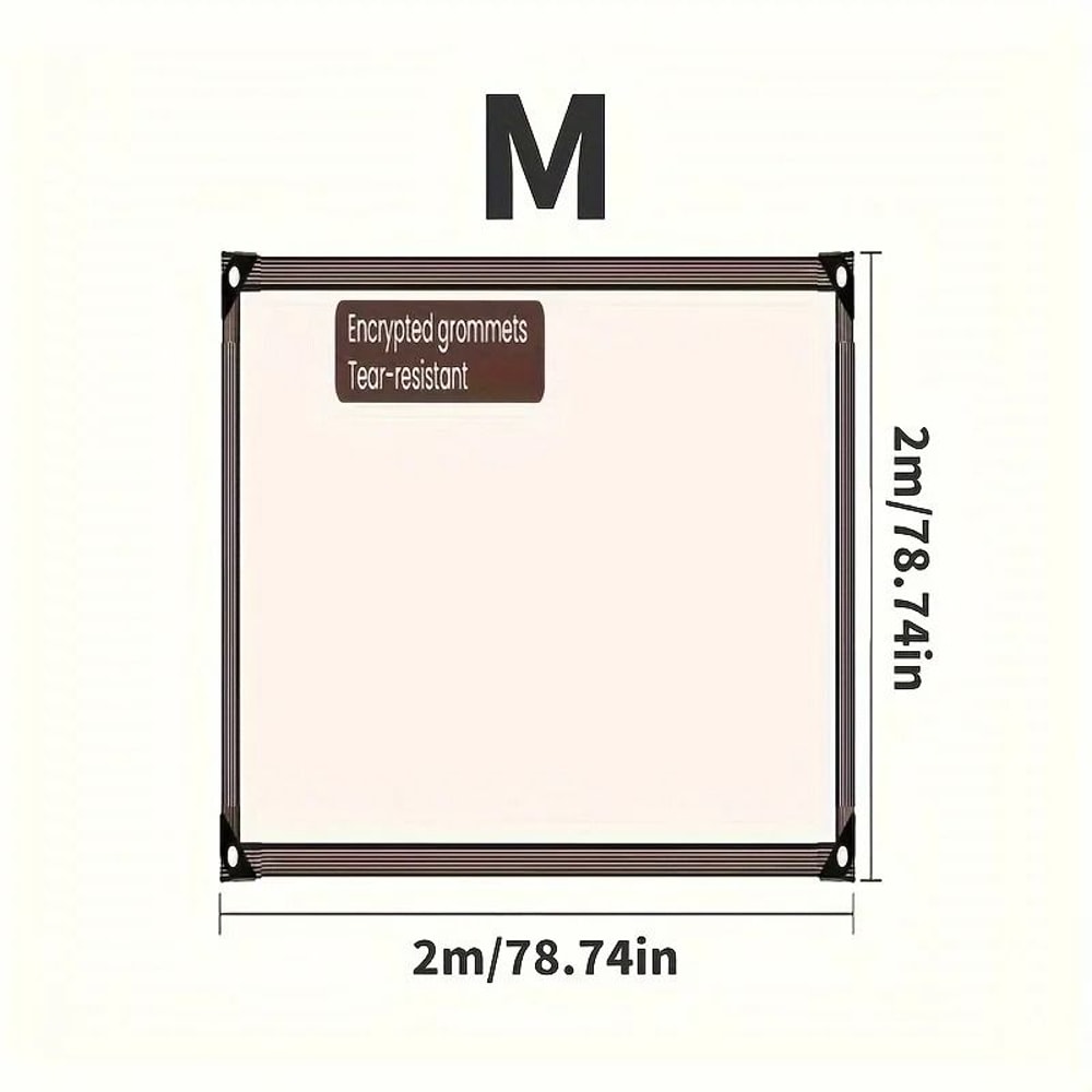 IndustrialStandard Clear Waterproof Tarp With Reinforced Seal Rings 2