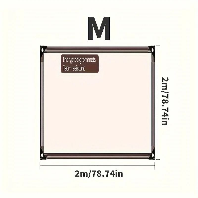 IndustrialStandard Clear Waterproof Tarp With Reinforced Seal Rings 2
