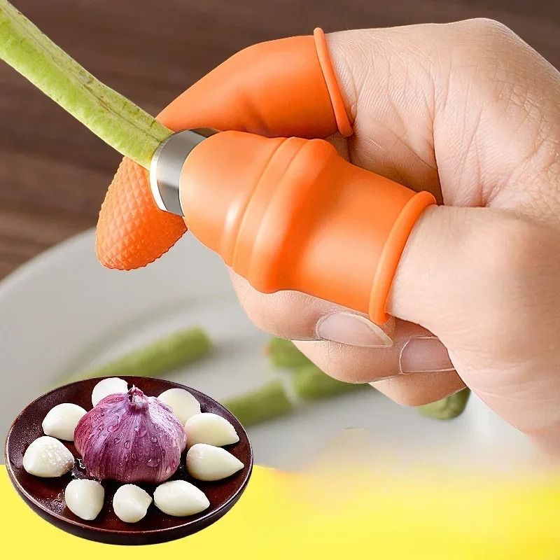 Professional Thumb Knife Vegetable Picker And Kitchen Finger Set 3