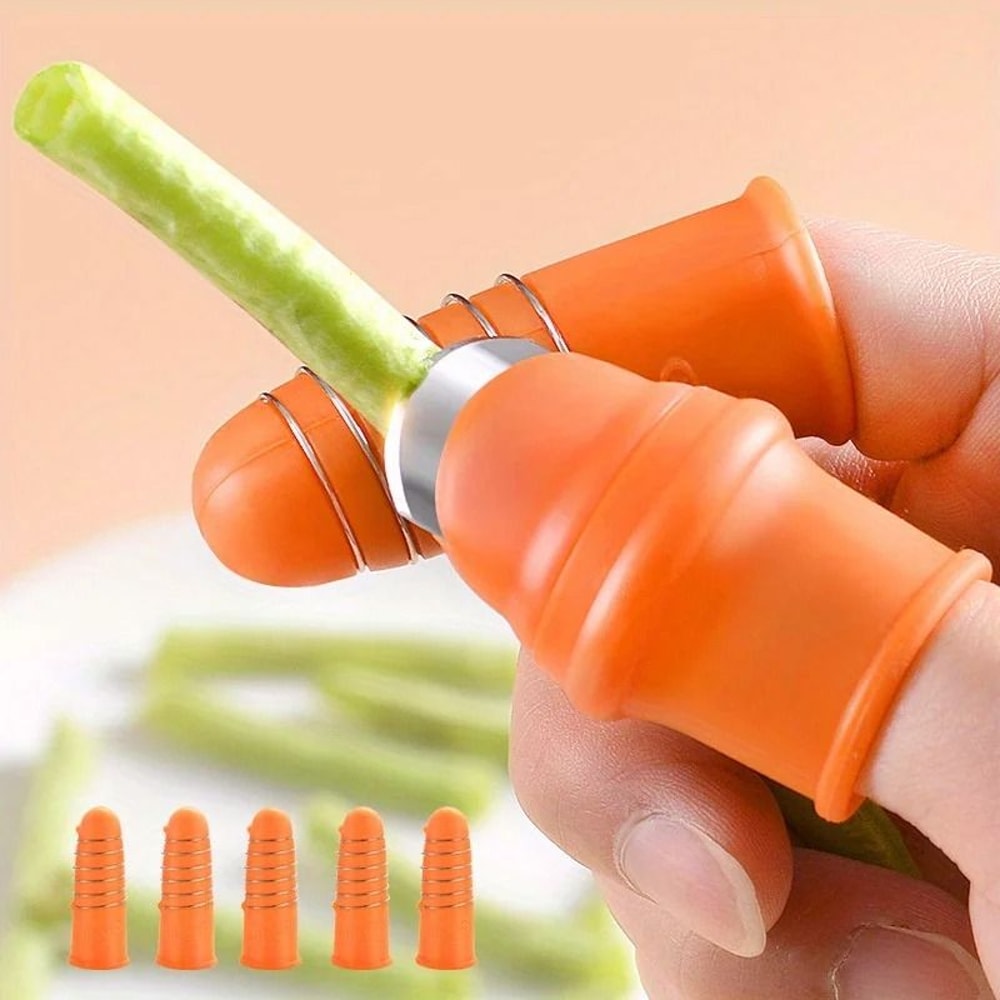 Professional Thumb Knife Vegetable Picker And Kitchen Finger Set 7