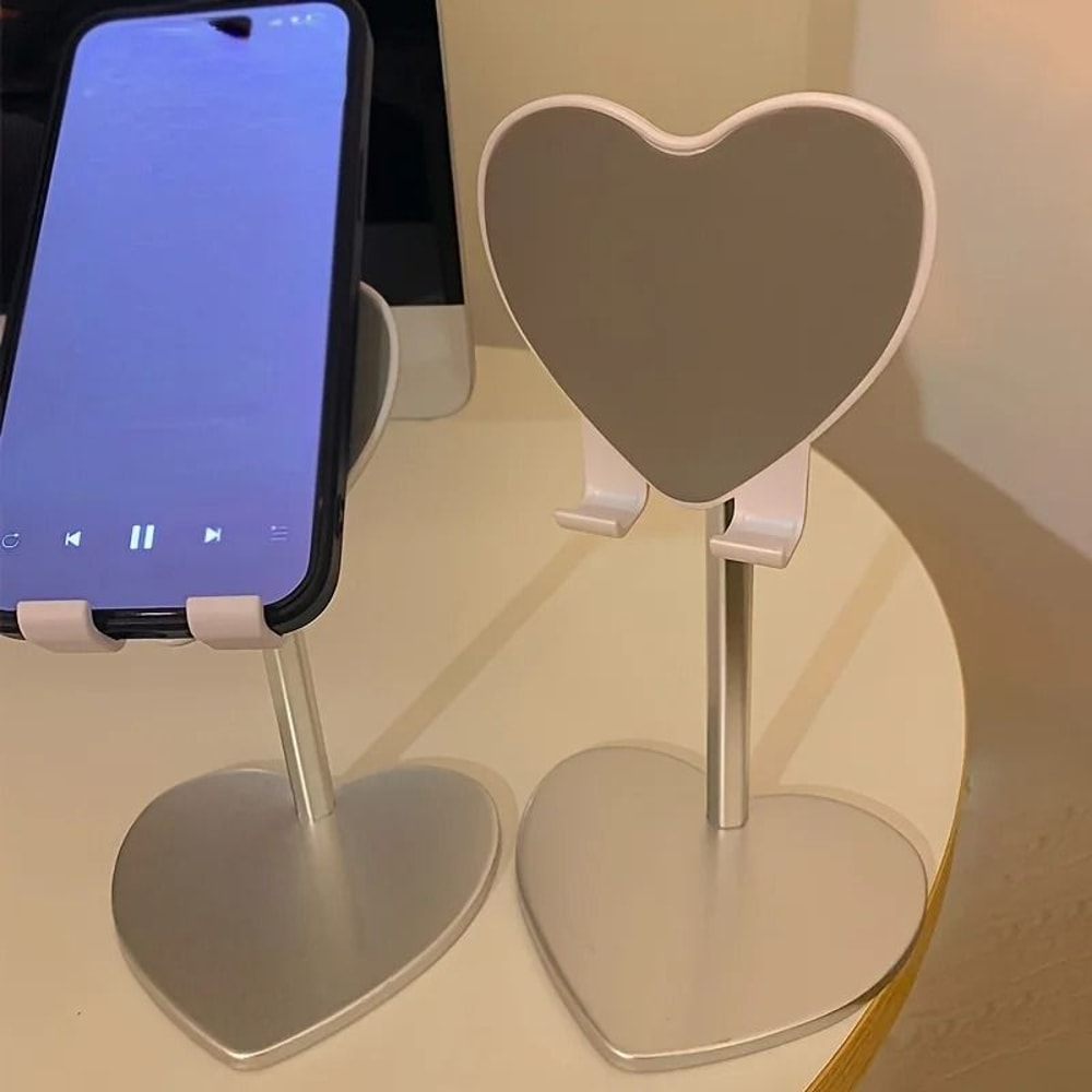 Universal Adjustable HeartShaped Desktop Mobile Phone Stand 4