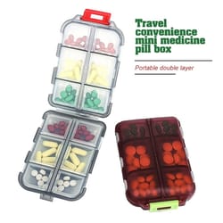 professional portable folding pill organizer case