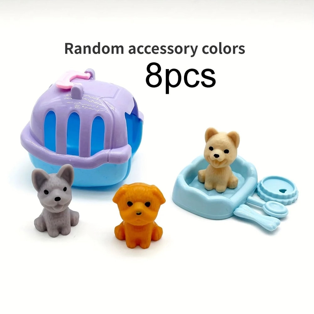 Professional Mini Pet Care Pretend Play Set 8