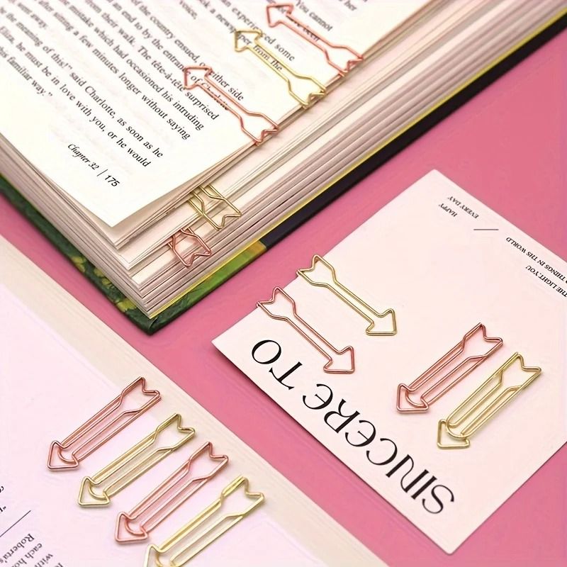 Professional ArrowShaped Metal Paper Clips For Office Organization 5