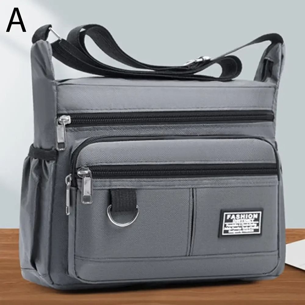 Professional Mens Large Capacity MultiLayer Crossbody Bag 6