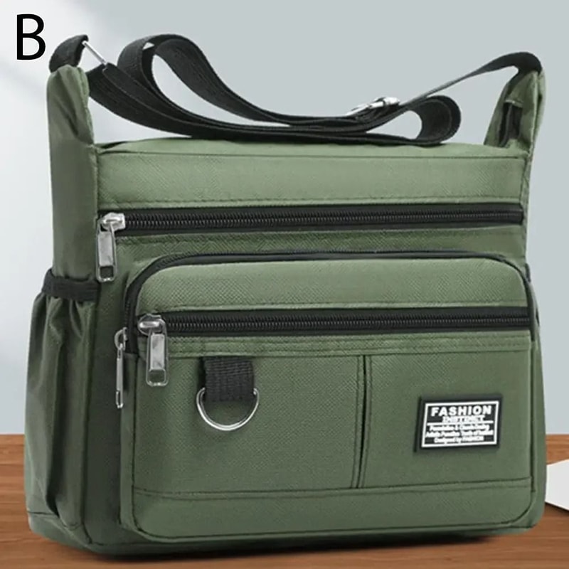 Professional Mens Large Capacity MultiLayer Crossbody Bag 7