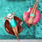 DonutShaped Inflatable Pool Float 0