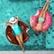 DonutShaped Inflatable Pool Float 0