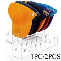 acrylic baseball hat storage and display rack