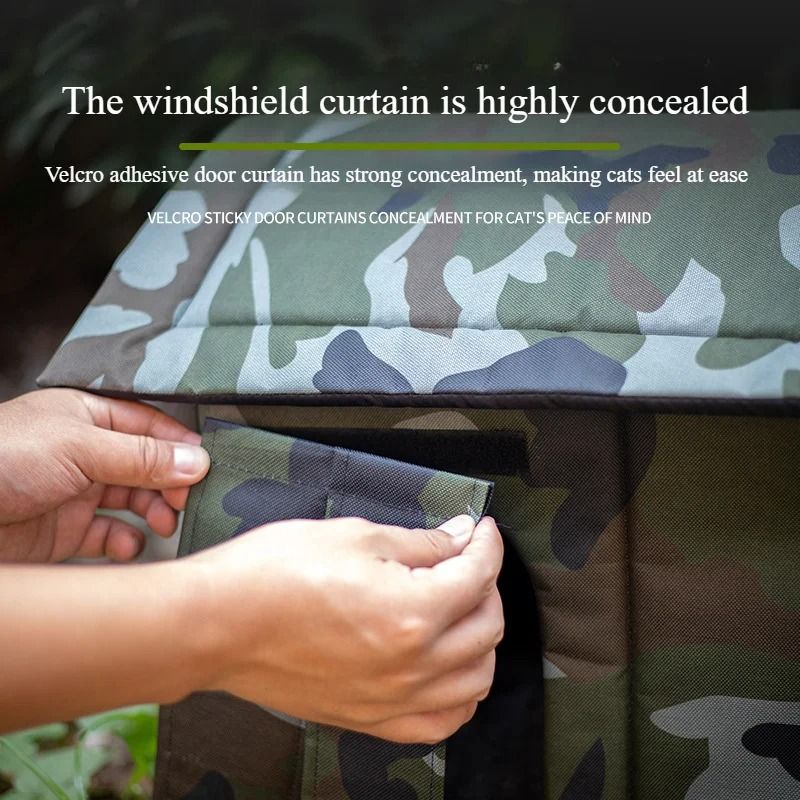 Outdoor Camouflage Cat House 3