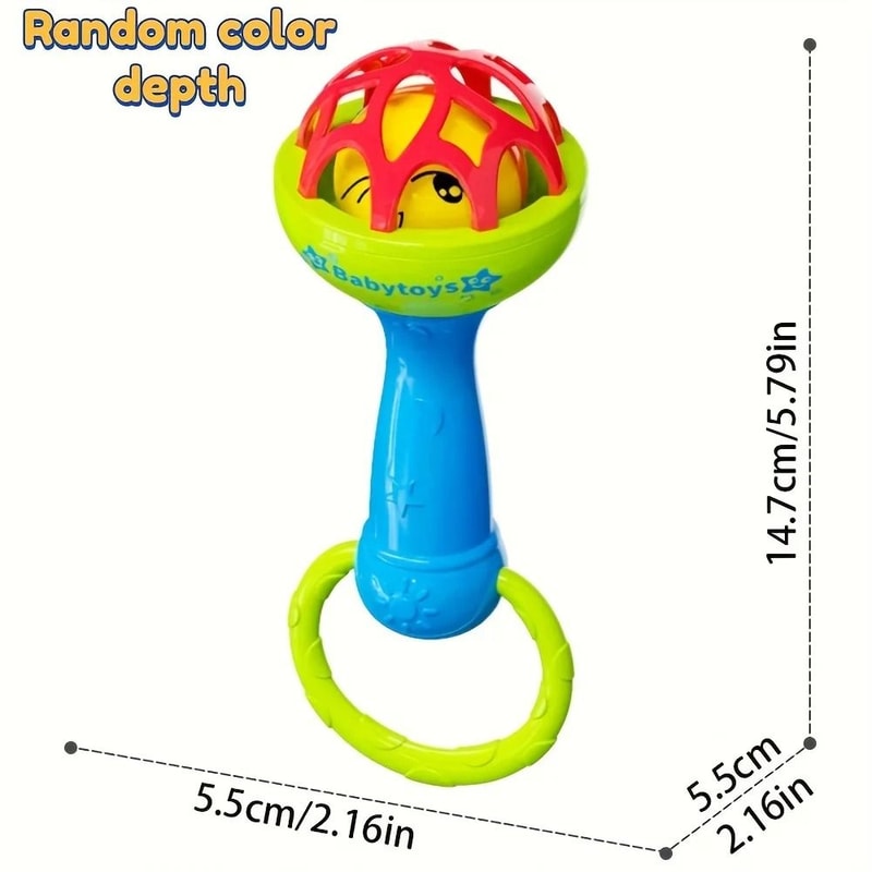 Drum Bell And Ball Rattle Toy Set 6