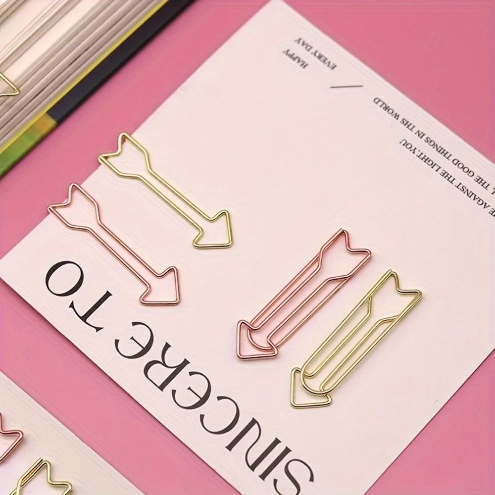 Durable ArrowShaped Metal Paper Clips 3