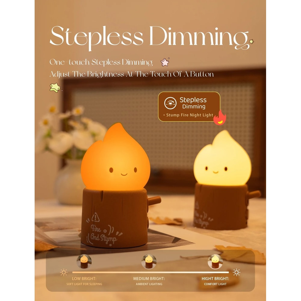 Dimmable Flameless Candle Sleeping Night Light 1