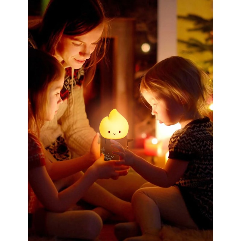 Dimmable Flameless Candle Sleeping Night Light 2