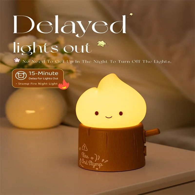 Dimmable Flameless Candle Sleeping Night Light 4