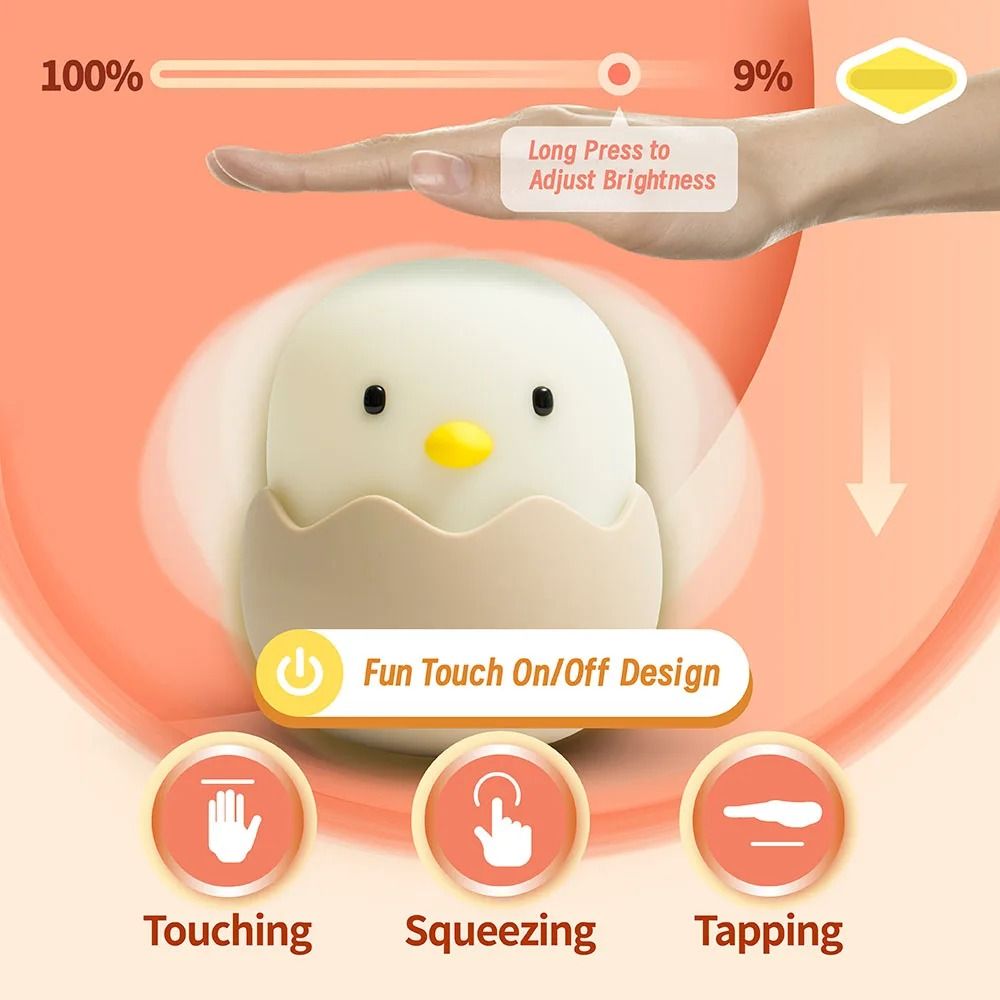 Rechargeable Duck Silicone Night Light 1