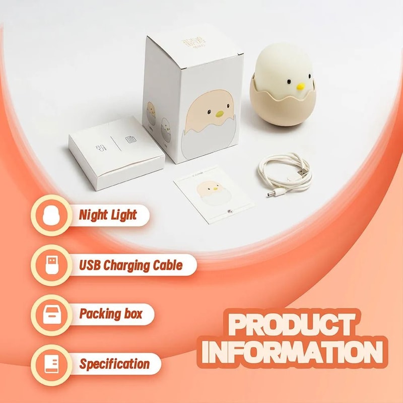 Rechargeable Duck Silicone Night Light 5