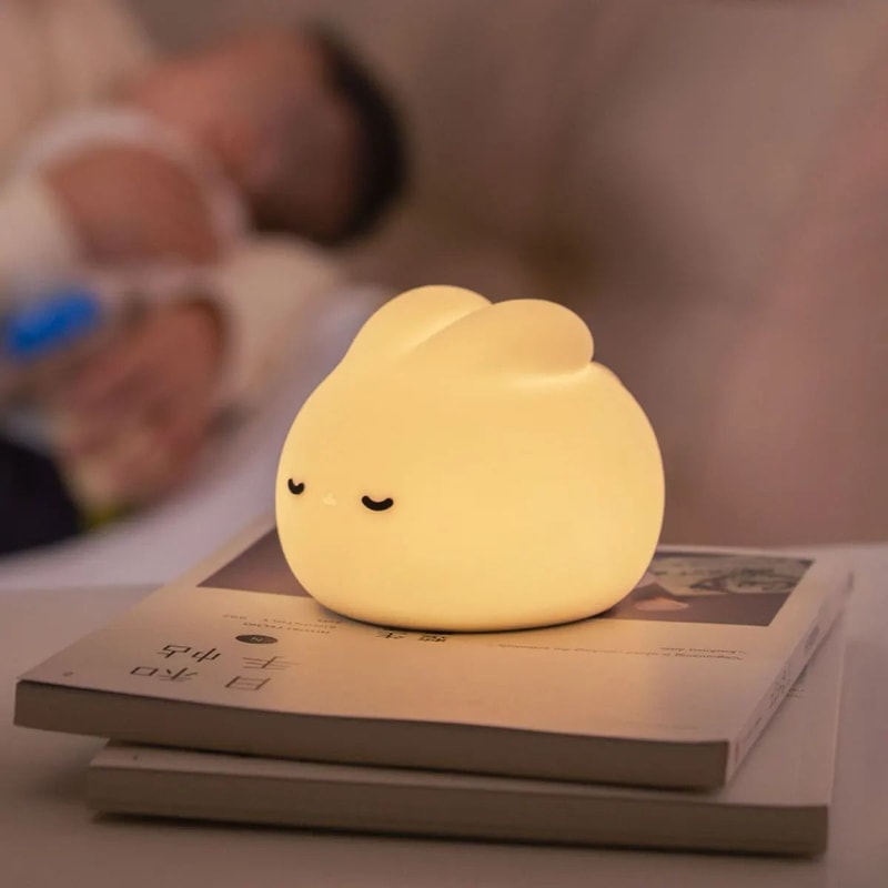 Cute Rabbit Silicone Night Light For Kids 2