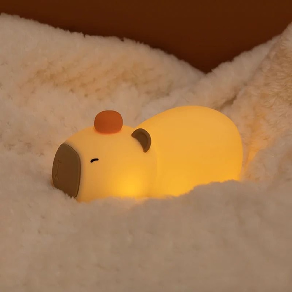 Capybara Cute Silicone LED Cartoon Night Light 3