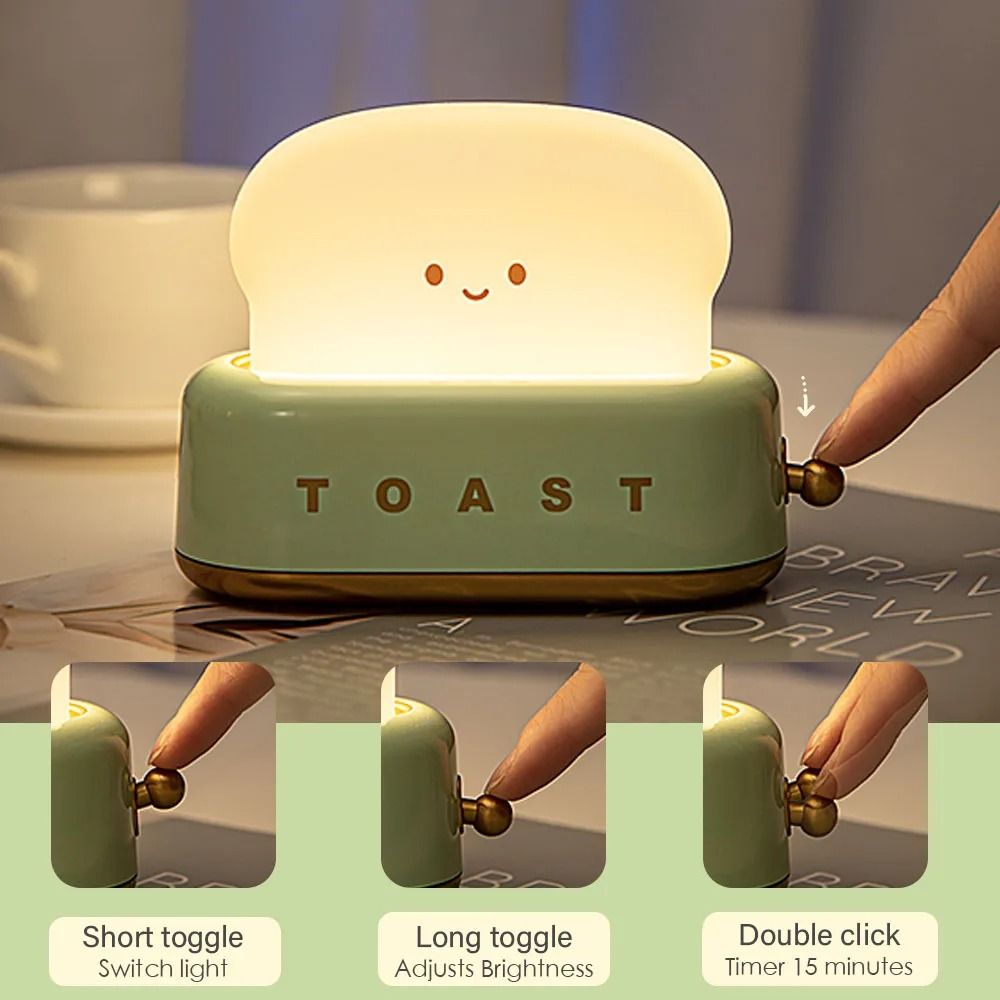 BANDIAN Bread Toast Cartoon LED Night Light 1